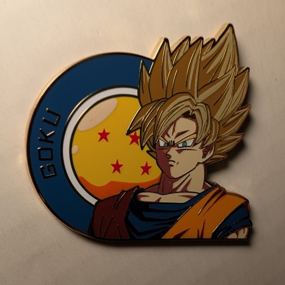 Dragon Ball Z Mystery Series Super Saiyan Goku Enamel Pin Official DBZ Badge